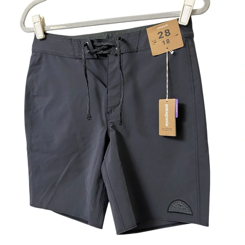 Patagonia Men’s slate gray Hydro Series Boardshorts summer surfing size 28